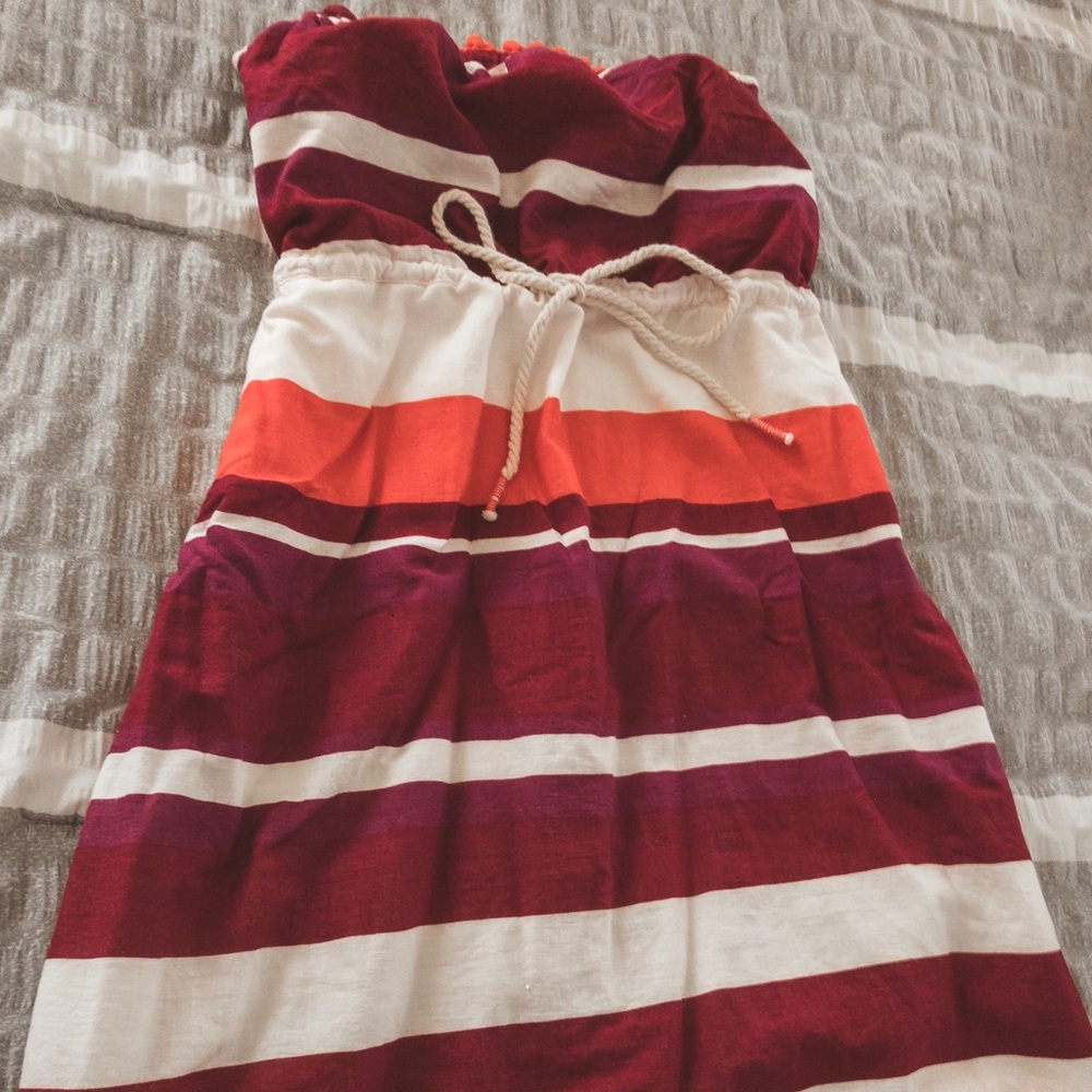Gap Strapless Thick Stripe Summer Dress